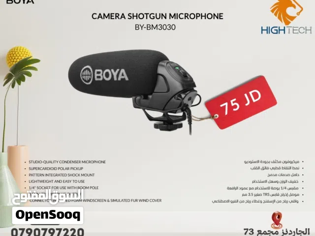 مايك بويا للكاميرات سلكي-Boya BM3030-CAMERA SHOTGUN MICROPHONE