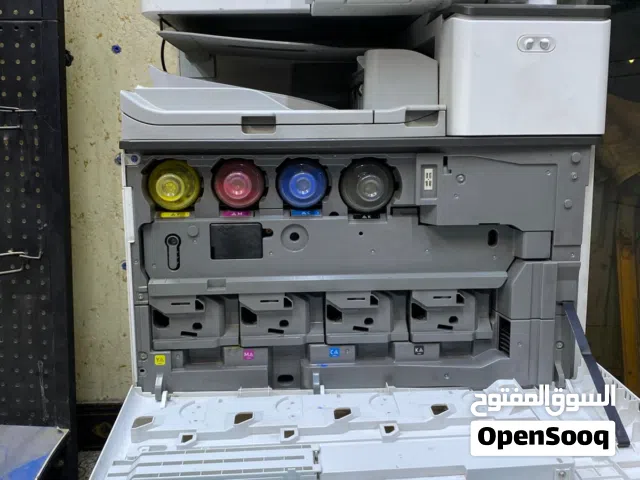 طابعة Ricoh MP C5504ex بحالة شبه جديدة (95% نظافة) ونظيفة جداً