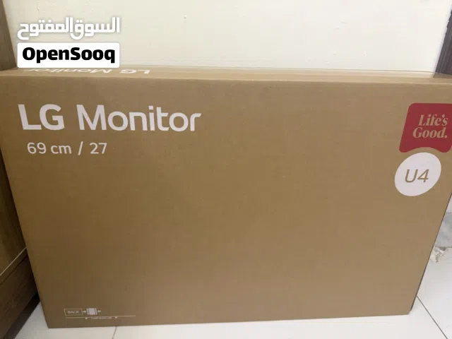 شاشة إل جي 27 إنش جديدة بالكرتون  LG Monitor 27" Brand New