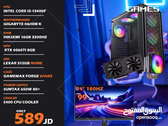 تجميعة كمبيوتر اي 5 جيل 13 - Gaming Pc i5 مكفولة والتسليم فوري