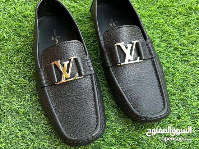 **Authentic Louis Vuitton Monte Carlo Black Leather Men's Loafers **