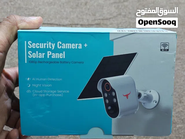 كاميرا مراقبة R6 لاسلكية مع لوح طاقة شمسية — دقة 1080p ببطارية قابلة للشحن (Wi-Fi)