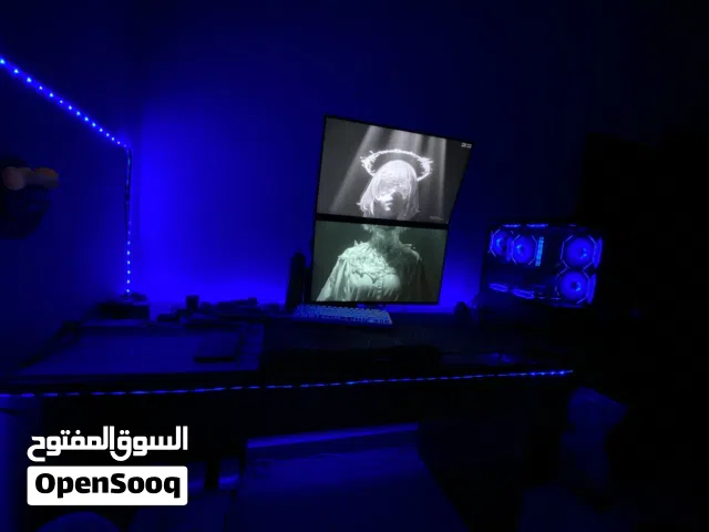 Pc احترافي مع شاشات شغل ولعب  مساحة تخزين عاليه رام 32 افحص الجهاز وجرب اي شي