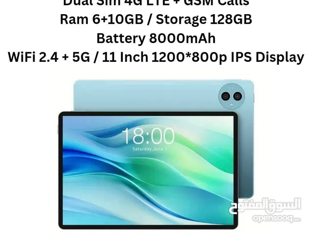 Teclast Android Tablet 11 Inch جديد