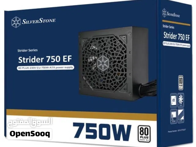 باور سبلاي سيلفرستون اصلي لأجهزة الجيمنج 750 واط حقيقي SILVERSTONE 750W 80+ GAMING POWER SUPPLY
