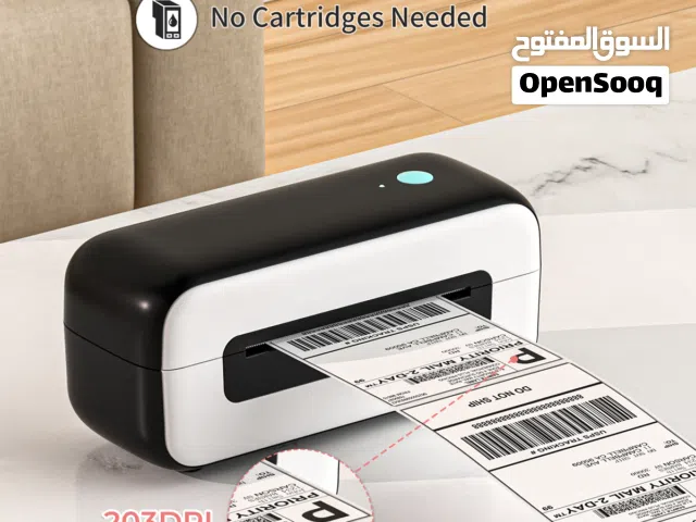 طابعة PM-246S  الحرارية – السرعة والدقة بين يديك!  بدون حبر تطبع الملصقات والعلامات التجارية وغيره