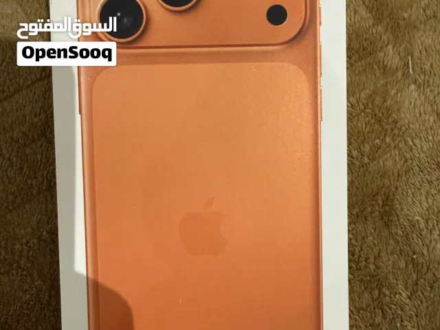 ايفون 17 برو ماكس جديد بذاكرة 1 تيرابايت بلون برتقالي من أبل