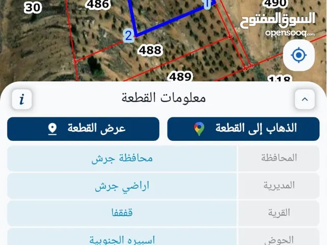ارض للبيع في جرش