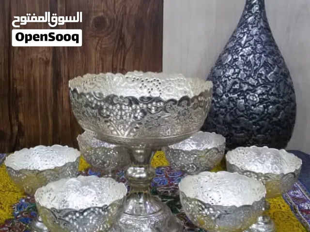 طقم كاسات تراثي فاخر بنقوش فنية دقيقة وجودة عالية