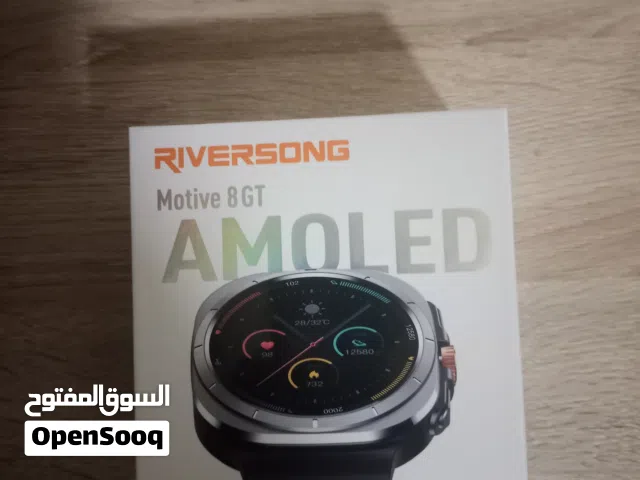 ساعة RIVERSONG Motive 8 GT AMOLED الذكية بتصميم فخم وهيكل متين السلعة مضمونه سنتين