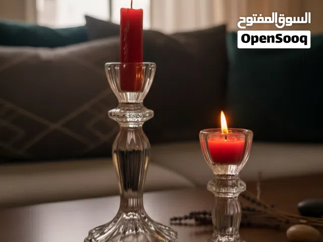 شمعدانات زجاج