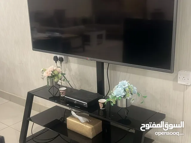 LG 60 inch LED TV With 3 Step Glass Table.