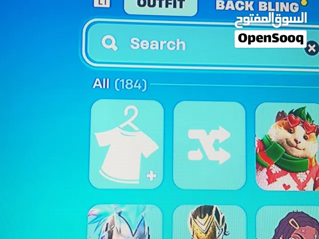 حساب فورتنايت فيه اكثر من 180 سكن