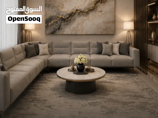 أطقم كنب وكورنر بأحدث تصاميم 2026 واجود انواع الخشب وكفالة 3 سنوات خدمة التوصيل والتركيب متوفرة