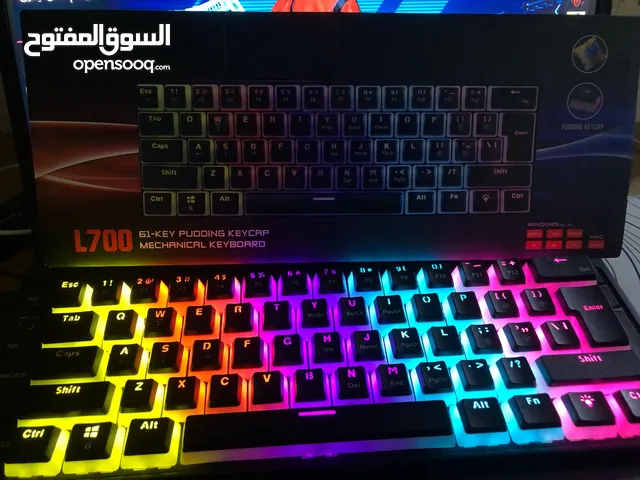 كيبورد Hxsj L700 ميكانيكي للبيع بسعر نار لا يفوتك سريع لل غاية و بسعر 10دينار جودة رائعة لحق حالك