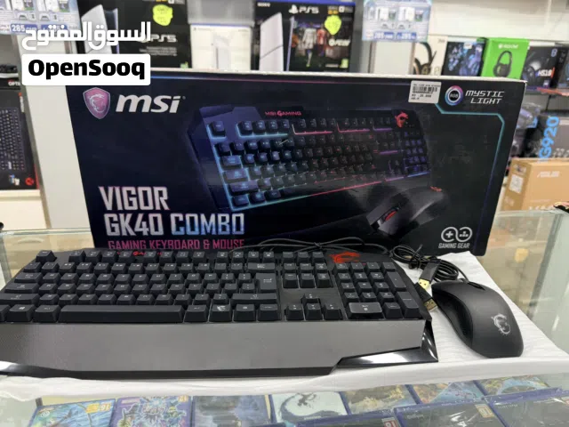 تجميعة قيمنق إم إس آي GK40 قطعتين جديدة بالكرتون - MSI Vigor GK40 Gaming Combo