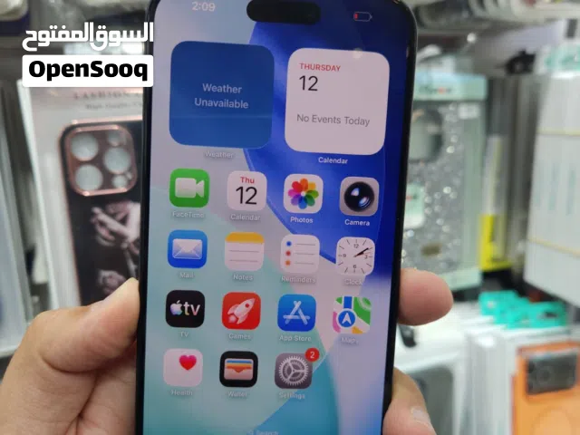 IPHONE 15 PRO MAX 256GB BLACK (E-sim) آيفون 15 برو ماكس 256 جيجابايت أسود (شريحة إلكترونية)