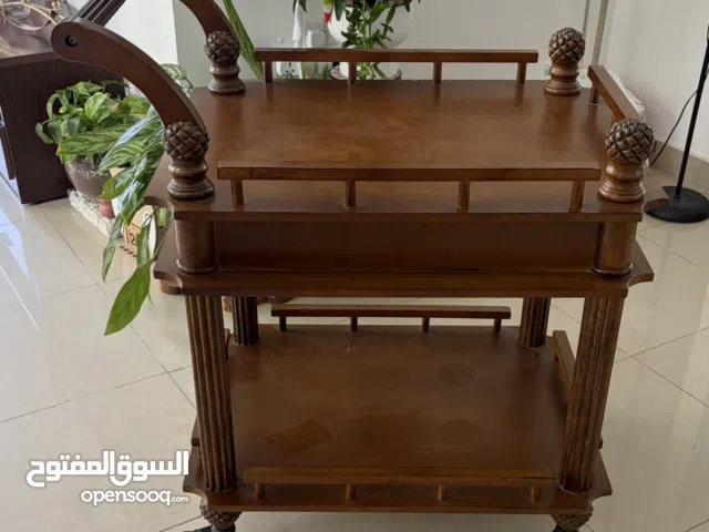 طاولة ترولي خشب