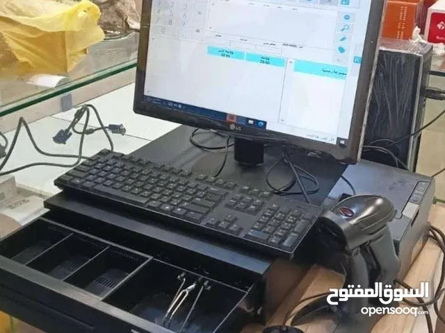 جهاز كاشير مع برنامج معتمد للمحلات البقالات والورش السيارات ومحلات التجارية أخرى