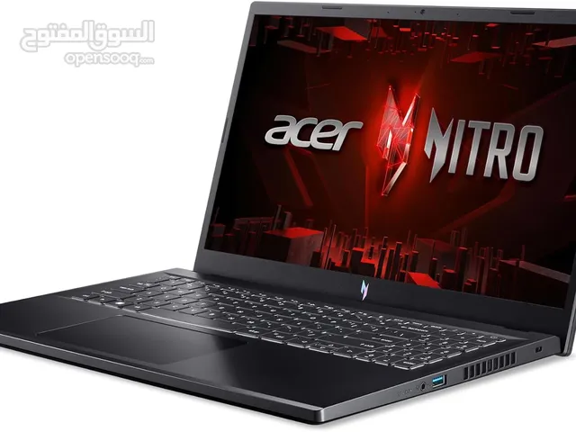 جديد - Acer Nitro V Gaming Laptop i5-13420H  RTX 4050  15.6" FHD IPS 144H  8GB DDR5  512GB Gen 4