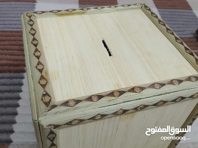 حصالة خشب عمل يدوي