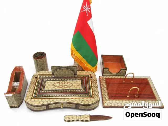 طقم مكتبي فاخر بخاتم إيراني – 8 قطع
