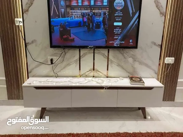 TV unit وحدة شاشه تصميم جميل وراقي