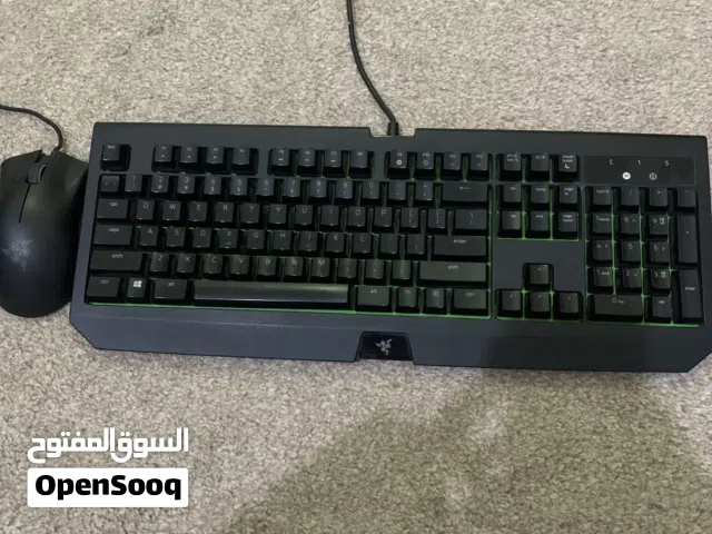 للبيع كيبورد (Razer Blackwidow ultimate) +  Razer Green Swicthes + ماوسRazer Deathadder Chroma