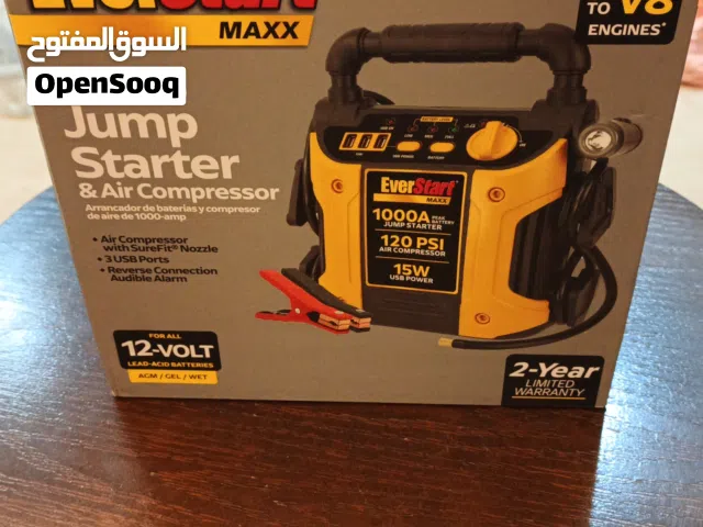 EverStart MAXX 1000A Jump Starter & Air Compressor جهاز تشغيل بطارية متنقل + منفاخ هواء قوي للسيارات