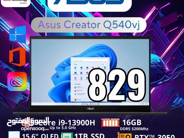 laptop asus creator Core i9-13H  لابتوب اسوس كريتور كور اي 9 Oled