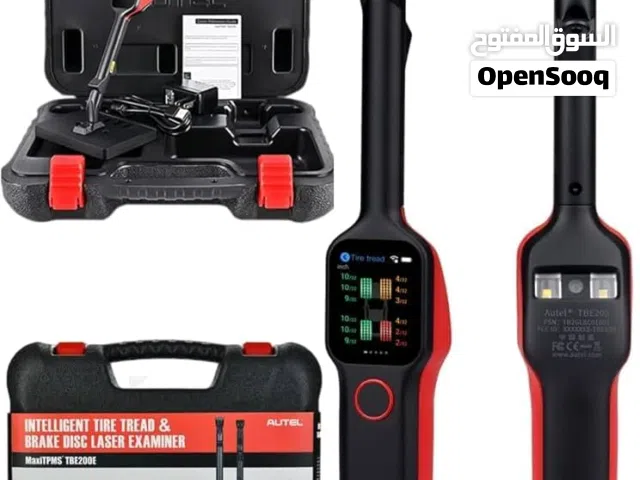 AUTEL _Maxi_TPMS_TBE200 يعمل على فحص عمق الاطارات.