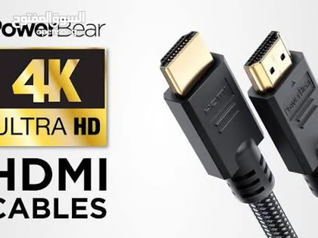 كابل HDMI PowerBear اصلي 4K جديد بالكرتون للبيع