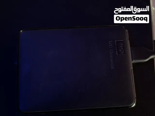 هارديسك خارجي محمول WD elements بسعة 1 تيرا متوافق مع ال pc,ps4,ps5 ....