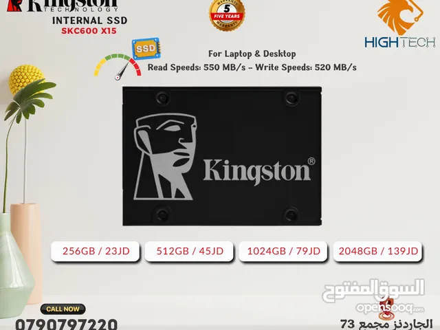 قرص صلب داخلي عالي الأداء هارديسك SSD داخلي - Kingston SKC600-X15 SATA Internal SSD.