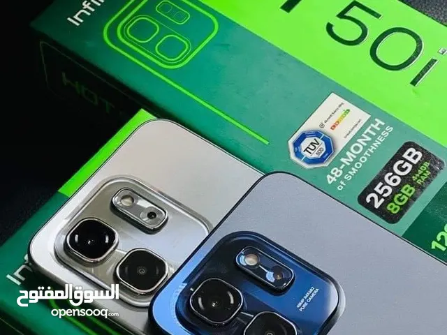 جهاز جديد بالكرتونة Hot 50i رام 8 جيجا 128 و  256 مكفول سنة  متوفر توصيل