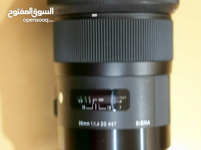 عدسة 1.4 35 mm من شركة سجما فل فريم لكاميرات السوني مررلس جديدة لم تستخدم