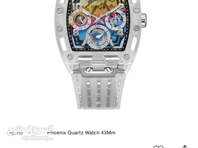 GUESS US Men's Rainbow Ombre Multifunction Watch