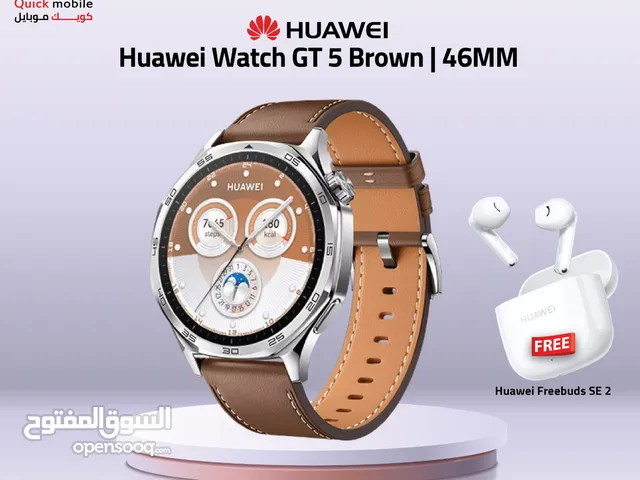 HUAWEI GT5 BROWE (46M) NEW /// هواوي جي تي 5 بني مقاس 46 ملي الجديد