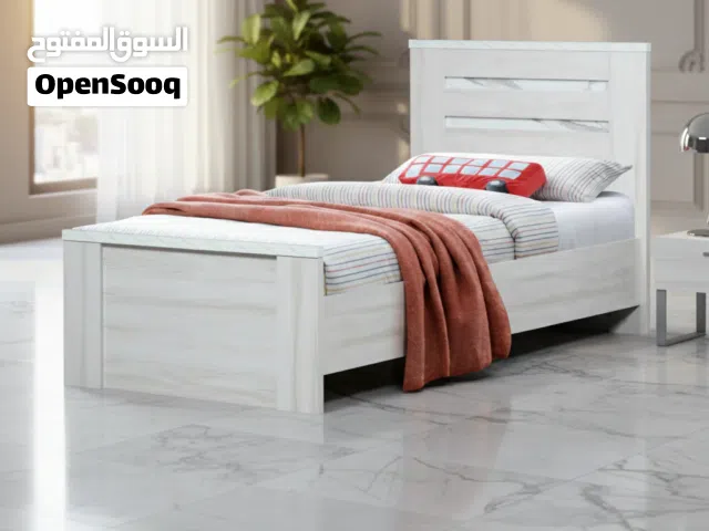 سرير مفرد مودرن BDM 8090 رمادي مغبر وميلانو (90*190)