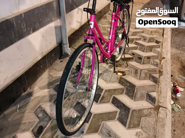 بايسكل لون وردي فاتح موديل 2012حجم 26