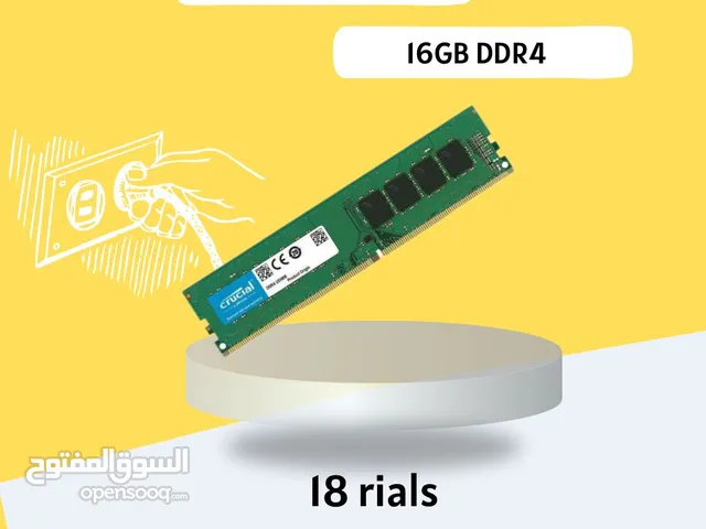 مع ضمان 9 شهور DDR4 3200MHz 16GB