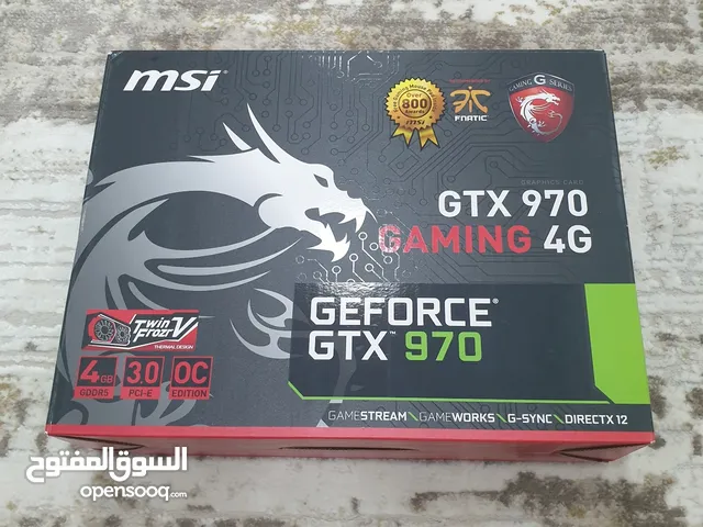 للبيع كرت شاشه msi GTX 970 GAMING 4G