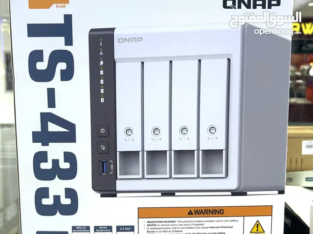 QNAP TS-433-4G-US 4 Bay NAS with Quad-core Processor