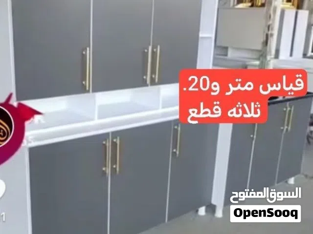 كاونتر خشب تركي mdf مع سنك مرمر  السعر 250