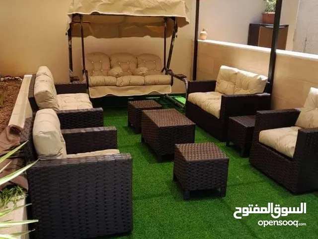 عرض خاص على طقم فرش كامل لاطقم الرتان و المرجيحة الإيطالي . متوفر خدمة التوصيل