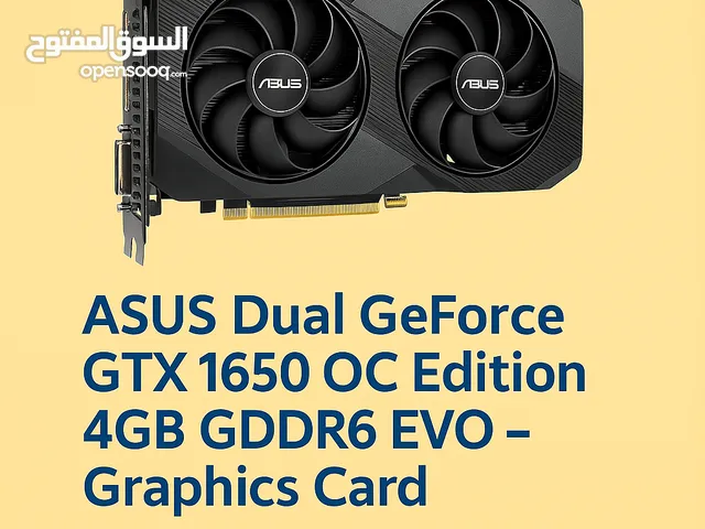 ASUS Dual GeForce GTX 1650 OC Edition 4GB GDDR6 EVO - Graphics Card