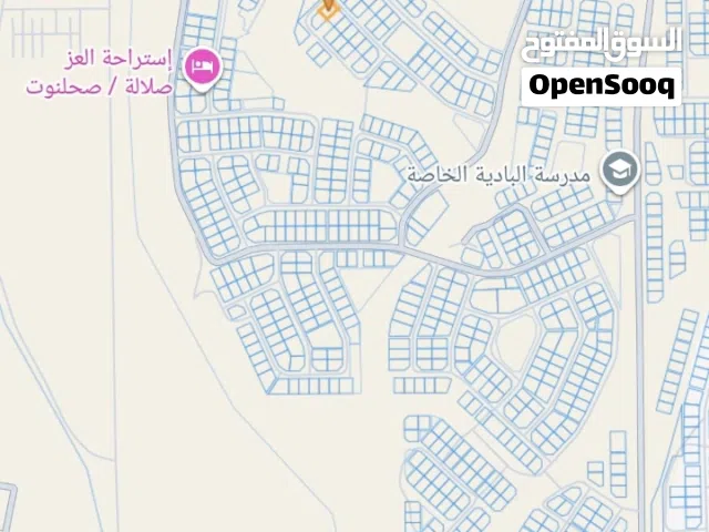 أرض صحنوت الشمالية مربع ب  ركنية للبيع