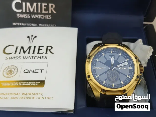 ساعة cimier مانشستر سيتي سويسري اصلي