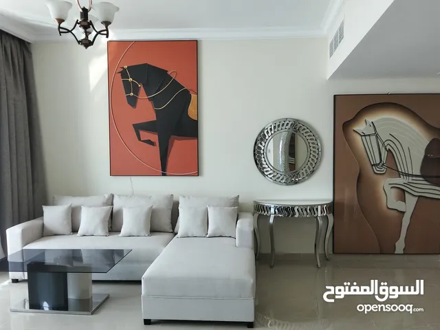 Two rooms and a hall for daily rent in Ajman Corniche Residence with a gym, swimming pool and free p