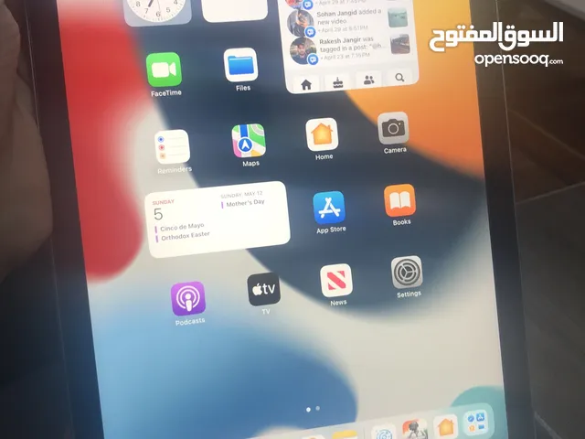 iPad with black cover